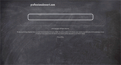 Desktop Screenshot of professionalescort.com