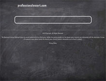 Tablet Screenshot of professionalescort.com